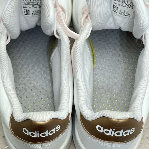 Adidas Advantage F36223 Women's White / Gold Casual Sneakers Shoes 8.5 M - Picture 12 of 12